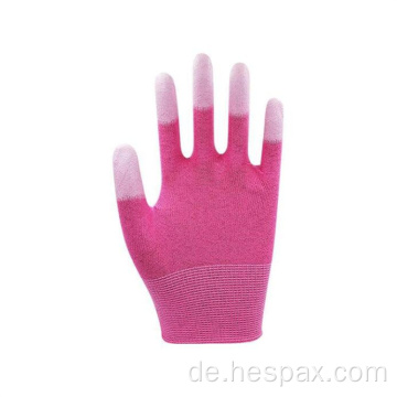 Hespax pu finger beschichtete kohlenstofffaser geschichtete Handschuh